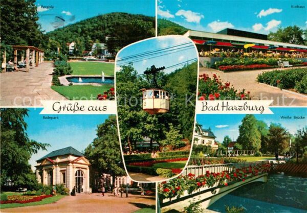 Bad Harzburg Kurhaus Pergola Badepark Weisse Brücke