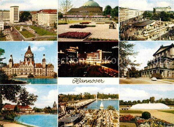 Hannover Schloss Freibad Teilansicht Park