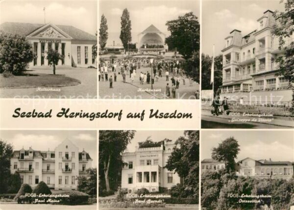 Heringsdorf Ostseebad Usedom Kulturhaus Kurkonzert Erholungsheim Pau