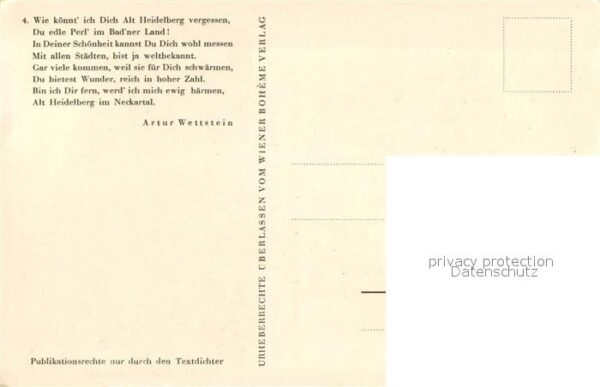 Alt Heidelberg Neckar Teilansicht – Bild 2