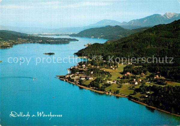 Dellach Woerthersee Fliegeraufnahme