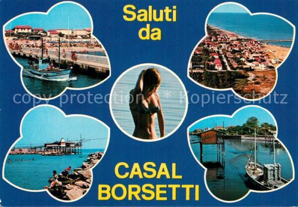 Casal Borsetti Am Kanal Strand Fischerboote