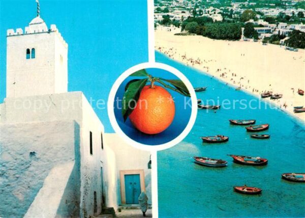 Hammamet Kirche Strand Orange