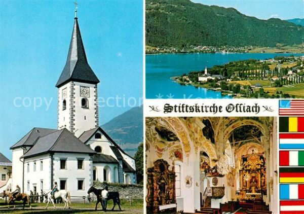Ossiach Panorama See Stiftskirche Inneres