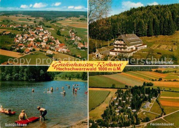 Grafenhausen Schwarzwald Fliegeraufnahme Schlüchtmühle Schlüchte