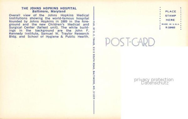Baltimore Maryland The Johns Hopkins Hospital – Bild 2