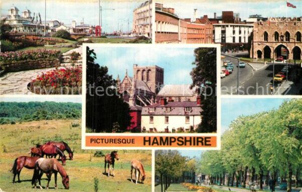 Hampshire South East England Sunken Gardens Southsee Cathedral Winch