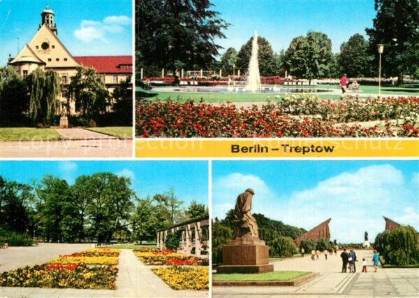 Treptow Berlin Rathaus Rosengarten Treptower Park Sowj