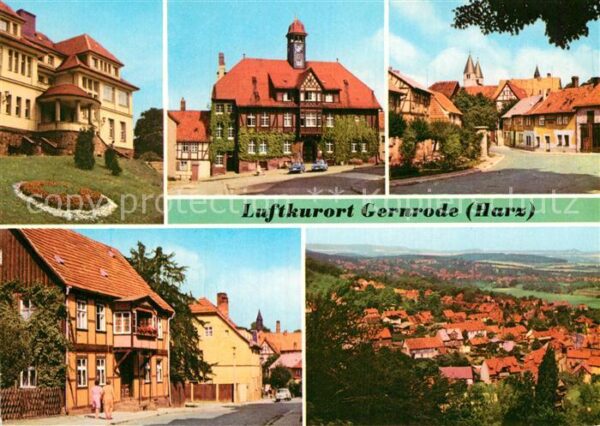 Gernrode Harz FDGB Erholungsheim Stubenberg Rathaus A