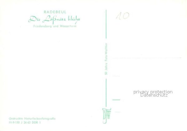 Radebeul Friedensburg und Wasserturm Blühende Lö – Bild 2