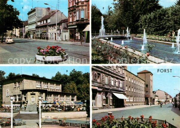 Forst Lausitz Strasse des Friedens Rosengarten HOG im