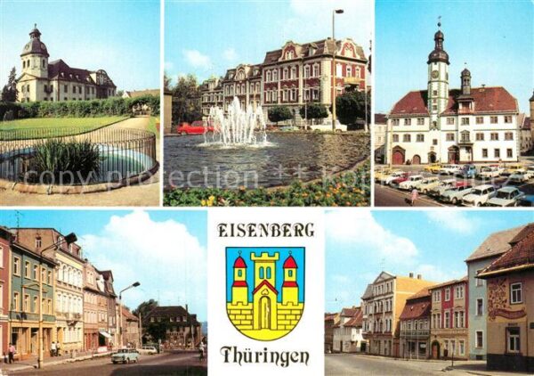 Eisenberg Thueringen Schlosskirche Platz der Republik Rathau