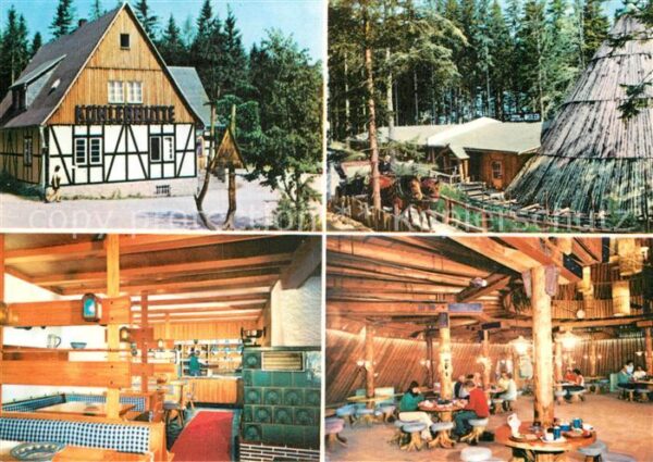 Sosa Erzgebirge Konsum Gaststätten Köhlerhütte und Meil