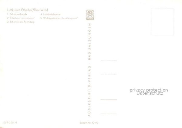 Oberhof Thueringen Schanzenbaude Interhotel Panorama Schan – Bild 2
