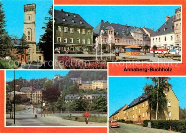 Annaberg-Buchholz Erzgebirge Pöhlberg Markt Ortsblick Friedrich Enge