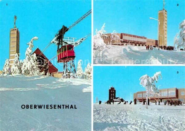 Oberwiesenthal Erzgebirge Bergbahn mit Aussichtsturm HOG Fichtelb