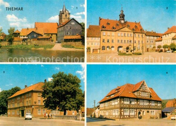 Themar An der Werra Rathaus HO Hotel Drei Rose
