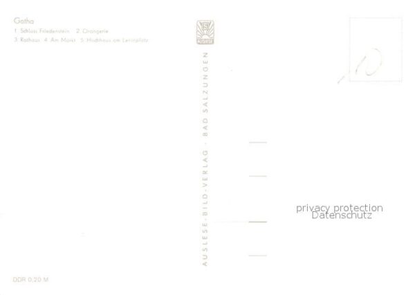 Gotha Thueringen Schloss Friedenstein Orangerie Rathaus – Bild 2