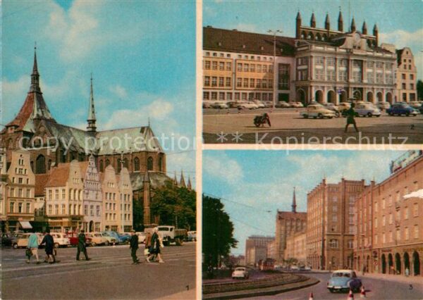 Rostock Marienkirche Rathaus Lange Strasse