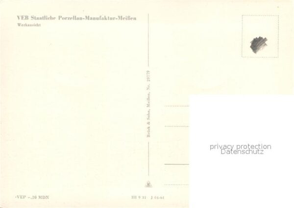 Meissen Elbe Sachsen Porzellan Manufaktur Werkansicht – Bild 2