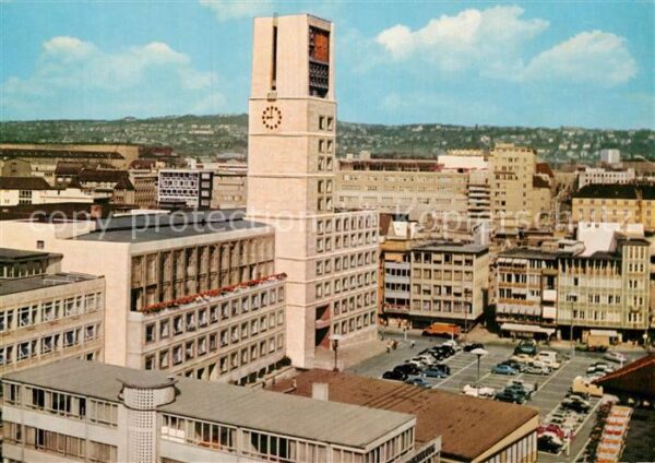 Stuttgart Neues Rathaus mit Marktplatz