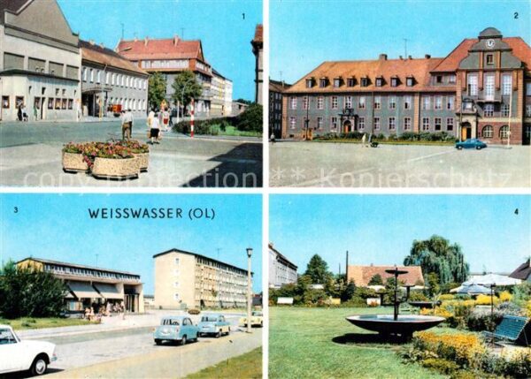 Weisswasser Oberlausitz Muskauer Strasse Rathaus Wohnkomplex Hu