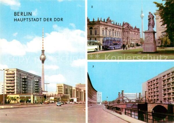 Berlin Karl Marx Allee mit Fernsehturm Museum