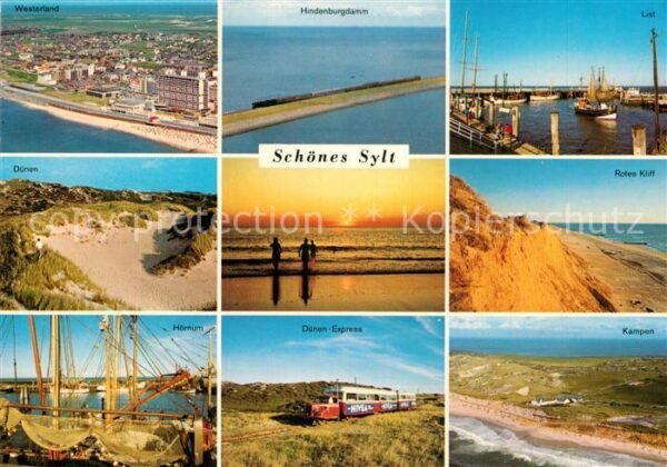 Insel Sylt Westerland Hindenburgdamm List Dünen Ro