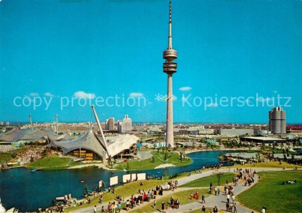 Muenchen Olympiagelände Olympiaturm