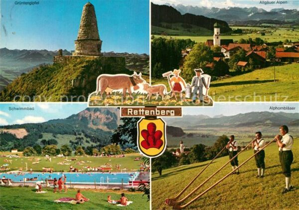 Rettenberg Oberallgaeu Grüntengipfel Allgäuer Alpen Schwimmbad