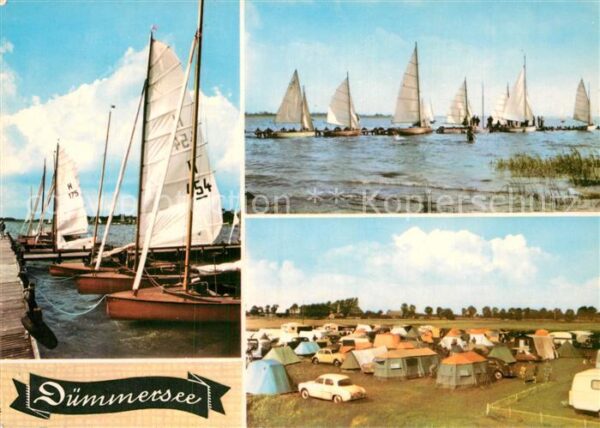 Duemmersee Diepholz Zeltplatz Segelboote