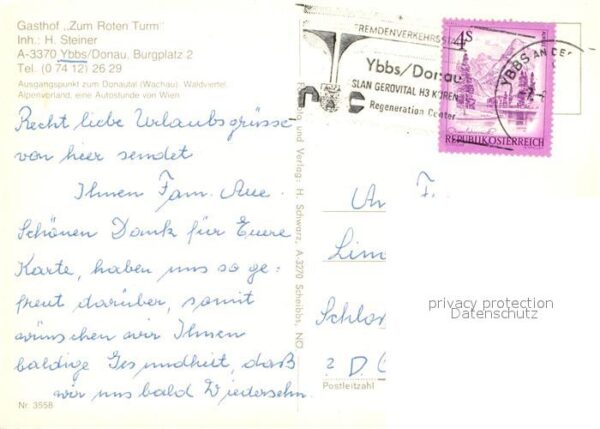 Ybbs Donau Gasthof Zum Roten Turm – Bild 2