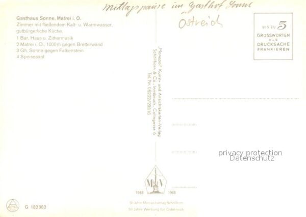 Matrei Osttirol Gasthaus Sonne – Bild 2