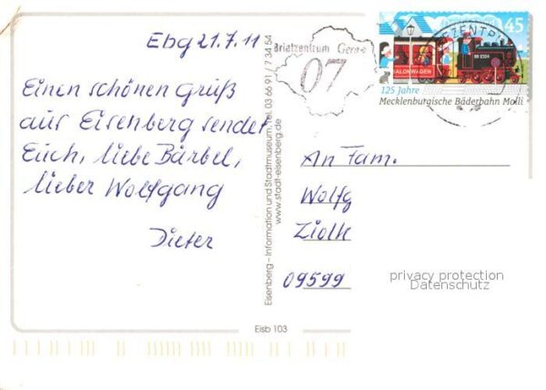Eisenberg Thueringen Rathaus Stadtmuseum Kräutergarten Tierg – Bild 2