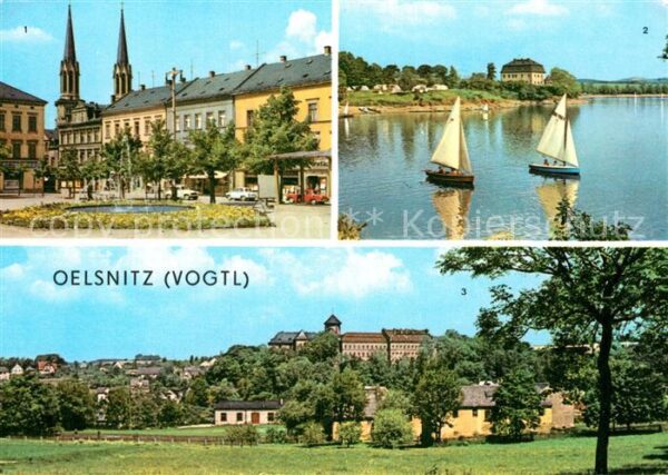 Oelsnitz Vogtland Ernst-Thälmann-Platz Talsperre Pirk Sch