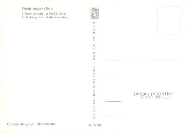 Friedrichroda FDGB-Heim Heuberghaus Rennsteig – Bild 2