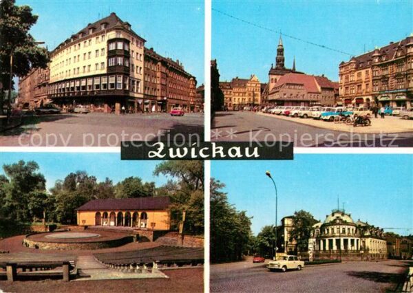 Zwickau Sachsen Ringkaffee Markt Freilichtbühne Milchba