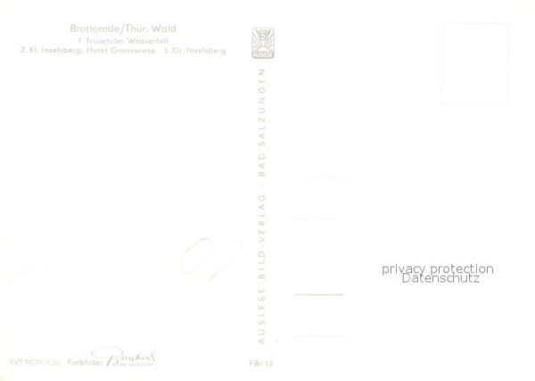 Brotterode Trusetaler Wasserfall Hotel Grenzwiese – Bild 2