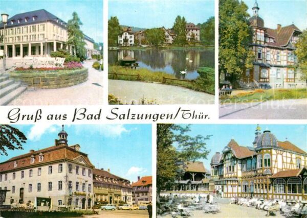 Bad Salzungen Kurhaus Klubhaus Markt Gradierwerk