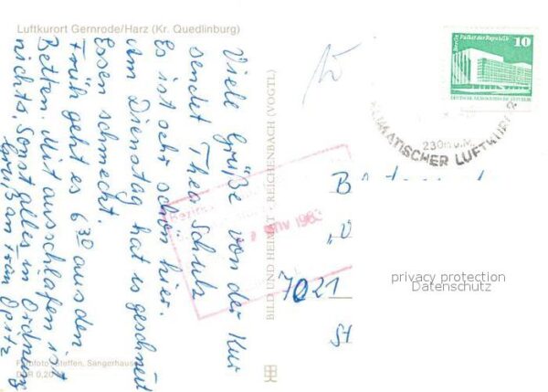 Gernrode Harz Erholungsheim Fritz Heckert – Bild 2