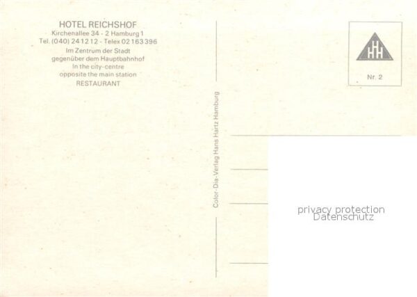 Hamburg Hotel Reichshof – Bild 2