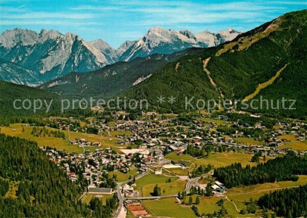 Seefeld Tirol Karwendelgebirge Fliegeraufnahme