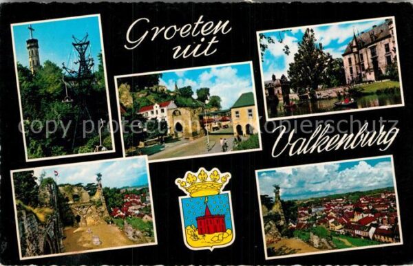 Valkenburg aan de Geul Turm Seilbahn Burgruine Teilansichten P