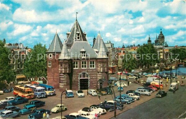 Amsterdam Niederlande Nieuwmarkt met Waaggebouw