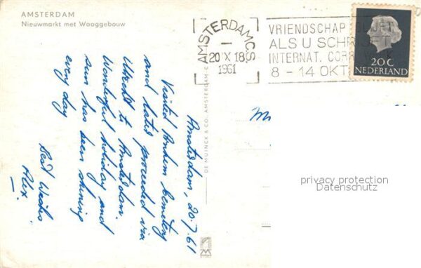 Amsterdam Niederlande Nieuwmarkt met Waaggebouw – Bild 2