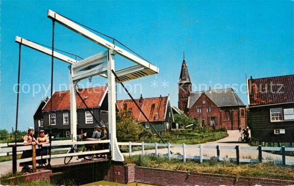 Marken Brücke Kirche