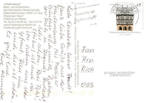 Rathen Saechsische Schweiz Friedensburg Treppenaufgang Speisesaal – Bild 2
