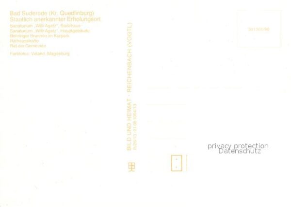 Bad Suderode Sanatorium Willi Agatz Badehaus und Hau – Bild 2