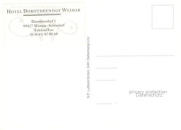 Weimar Thueringen Hotel Dorotheenhof Fliegeraufnahme – Bild 2