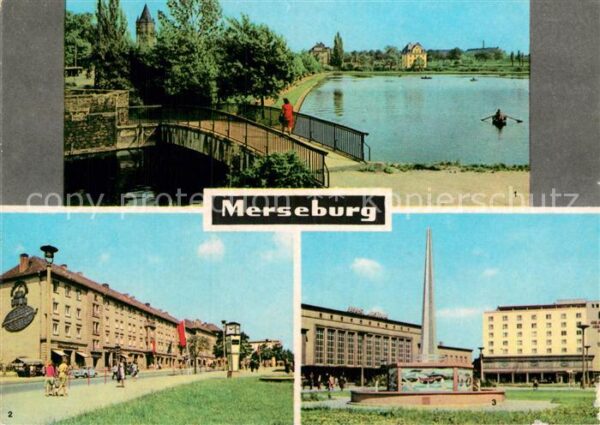 Merseburg Saale Gotthardteich Thälmann Strasse Bahnhof
